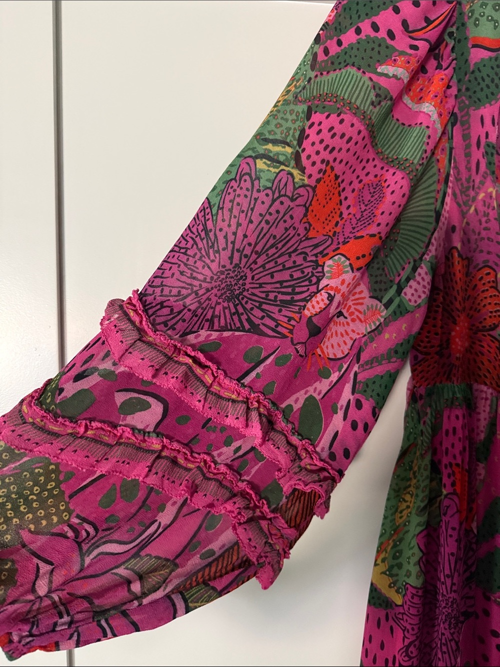 Farm Rio Cool Leopards Long Sleeve Maxi - Picture 10 of 12